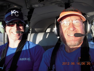 Chris and Adam flying in N8377W