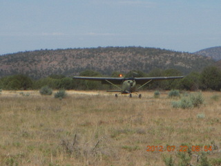 aerial - 'Young International' airstrip (AZ24) - Tommy's airplane