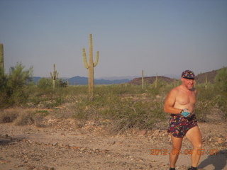 111 804. Adam running at Windmill airstrip (tripod)