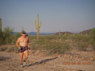 113 804. Adam running at Windmill airstrip (tripod)