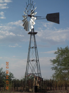 Adam running at Windmill airstrip (tripod, back)