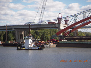 Canyonlands Murphy hike - wooden bridge from underneath