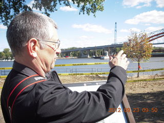Hastings Bridge Float-In - Kevin taking a picture