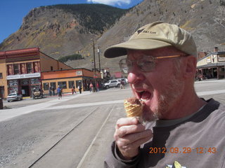 Silverton - Adam eating ice cream cone