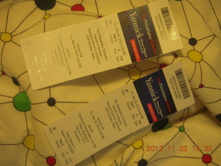 my tickets for Philadelphia Orchestra concert