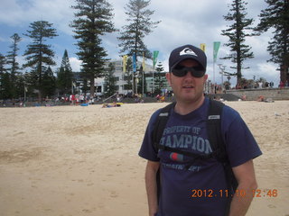 78 83a. Sydney Harbour - Manly - Tony at the beach