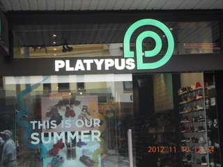 Sydney Harbour - Manly - Platypus store