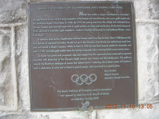 88 83a. Sydney Harbour - Manly plaque