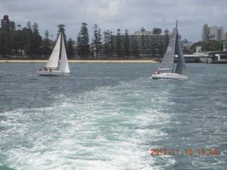 127 83a. Sydney Harbour - ferry ride - sailboat