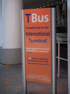 Sydney Airport - TBus to OTHER terminal