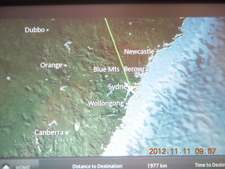 route Sydney to Cairns