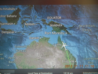 JetStar - from Sydney to Cairns - route