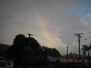 Cairns morning run - rainbow