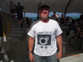 Great Barrier Reef tour - Adam in Anji eclipse shirt