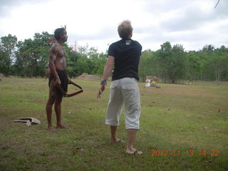 123 83d. Tjapukai Aboriginal Cultural Park - boomerang throwing
