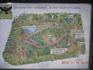 299 83e. Cairns - ZOOm at casino - map-sign