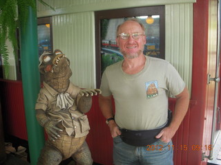 Kurunda rain forest tour - scenic railway - crocodile statue and Adam