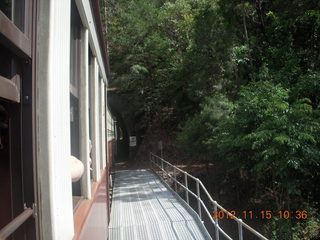 Kurunda rain forest tour - scenic railway - into tunnel