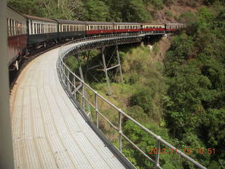 Kurunda rain forest tour - scenic railway - into tunnel