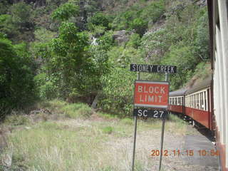 Kurunda rain forest tour - scenic railway - signs