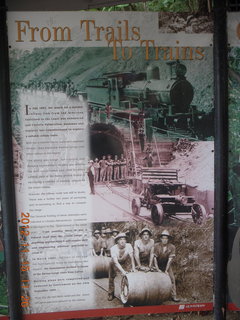 118 83f. Kurunda rain forest tour - scenic railway - Barron Falls sign