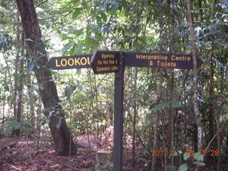 rain forest tour - Skyrail stop 1 - sign