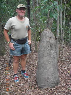 Hartley's Crocodile Adventures - Adam and termite mound