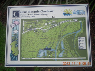 79 83g. Cairns, Australia run - Cairns Botanical Garden sign