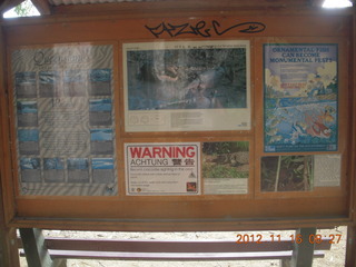 Cairns, Australia run - Cairns Botanical Garden sign