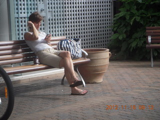 Cairns, Australia - Rydges Esplanade Hotel - guest waiting