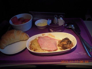meal on Virgin Australia flight from Cairns to Sydney