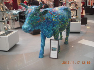 colored cow in Sydney Airport