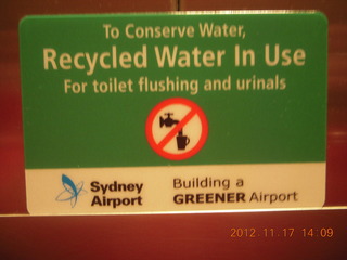 recycled water for flushing in Sydney