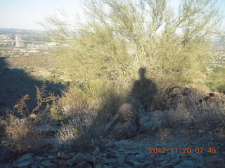 Lost Dog Wash run - my shadow