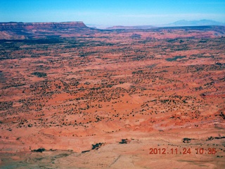 aerial - flight to Monument Valley