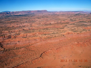 6 83q. aerial - flight to Monument Valley