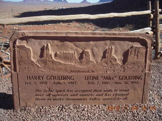 Monument Valley - Goulding's - sign