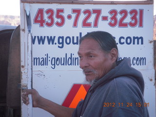 63 83q. Monument Valley tour - Larry, our tour guide