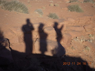 Monument Valley tour - our three shadows