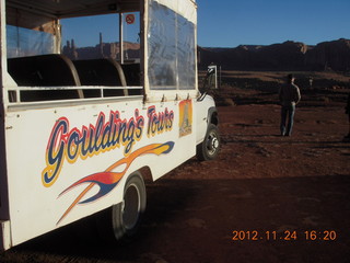 Monument Valley tour - our tour vehicle and Sean