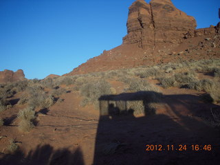 Monument Valley tour - our vehicle's shadow