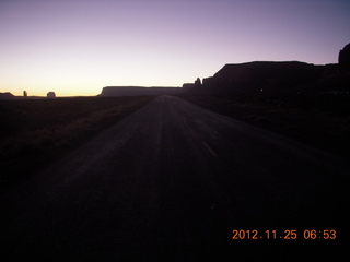 Monument Valley run - dawn