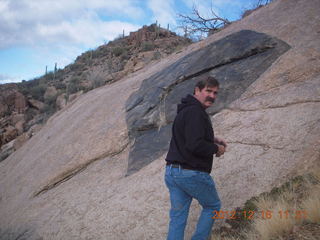 Bouquet Ranch - hike - cool rock formation - Craig