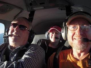 Neil, Shirl, Adam flying in N8377W