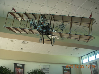 airplane model in Saint George Airport (SGU) terminal