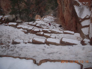 118 84p. Zion National Park - Angels Landing hike - slippery Walter's Wiggles