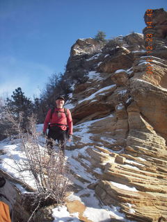 Zion National Park - Angels Landing hike - Adam on top