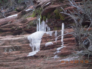 217 84p. Zion National Park - Angels Landing hike - icicles