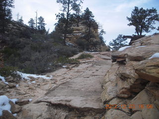 Zion National Park - Angels Landing hike - icicles
