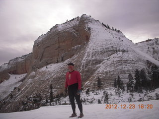 235 84p. Zion National Park - Angels Landing hike - West Rim trail - Adam (tripod)